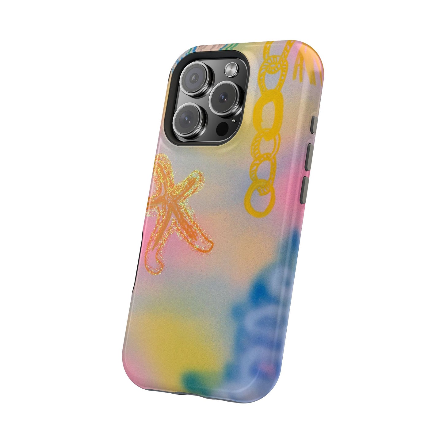 MagSafe "sweet starfish" airbrush iPhone case