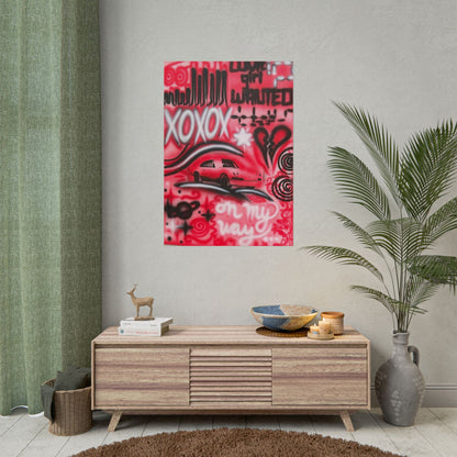 "LUCKY YOU! PT. 2" airbrush rolled print
