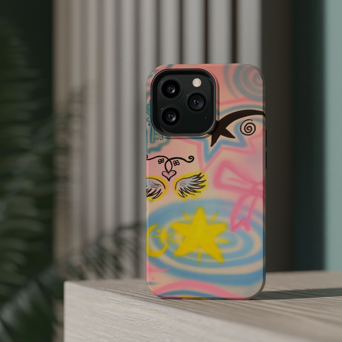 MagSafe "star energy" airbrush iPhone case