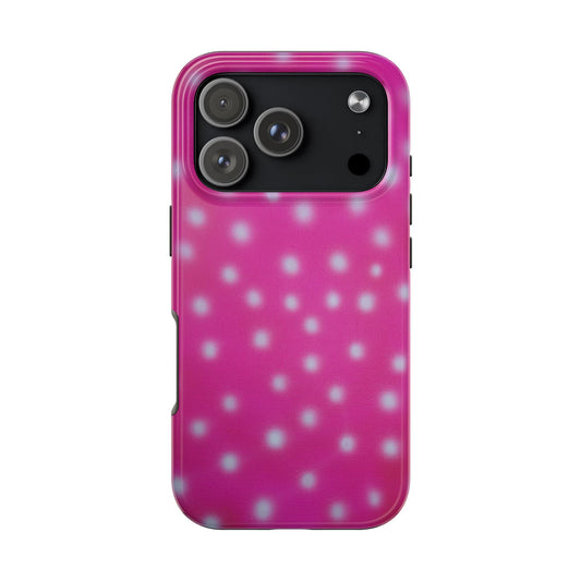 "bubblegum polka dot" airbrush iPhone case