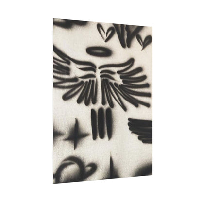 "angel energy" airbrush rolled print