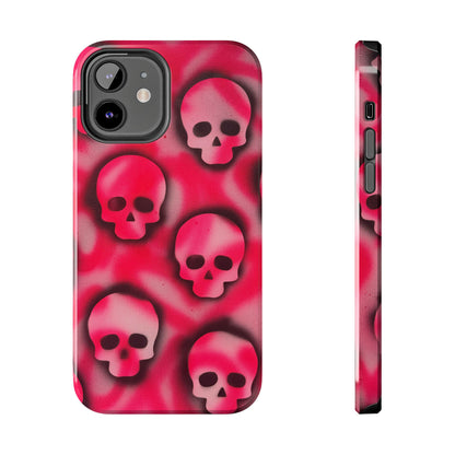 "pink skully" airbrush iPhone case