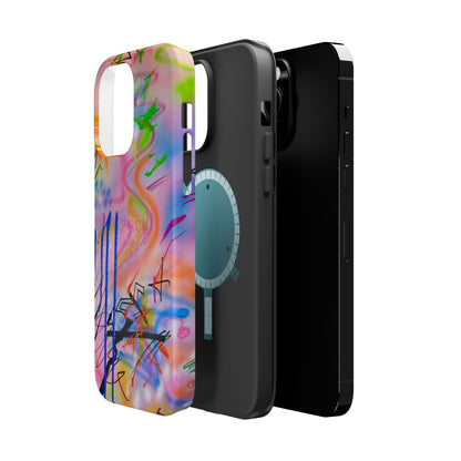 MagSafe "neon haze" airbrush iPhone case