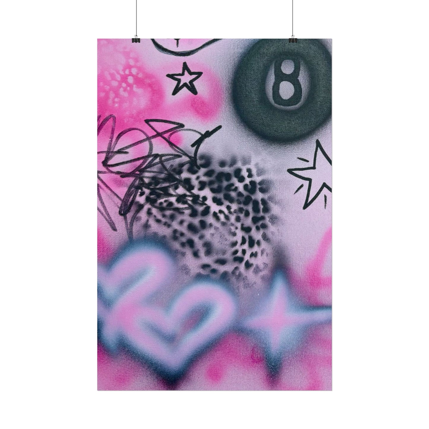 "onyx cheetah" airbrush rolled print