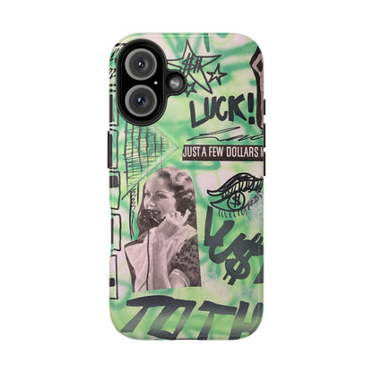 "lust over luck" airbrush iPhone case