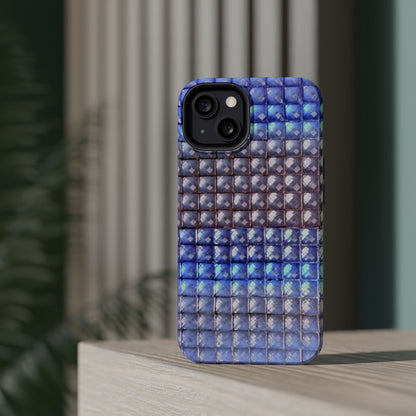 MagSafe "blue studs" airbrush iPhone case
