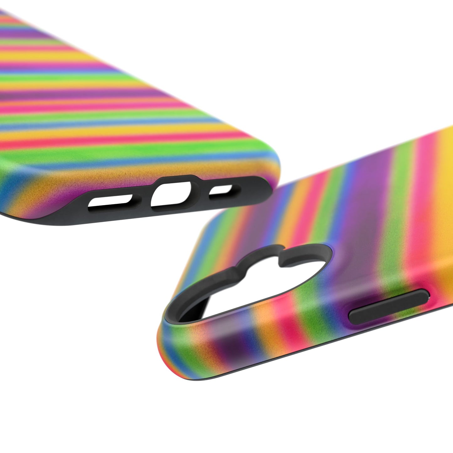 MagSafe "colorful stripes" airbrush iPhone case