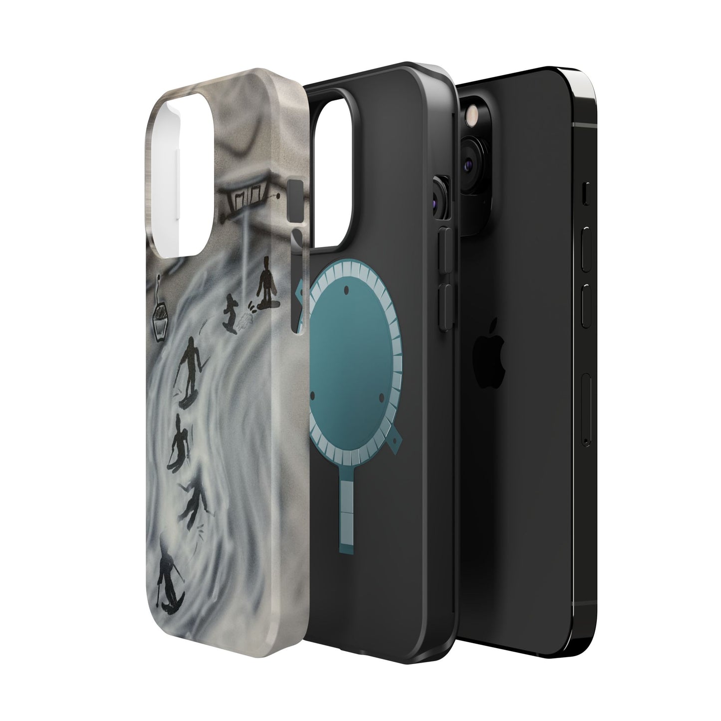 MagSafe "arctic avalanche" airbrush iPhone case