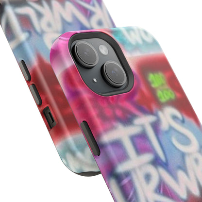 MagSafe „its ur WRLD“ Airbrush iPhone Hülle