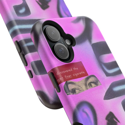 MagSafe "purple princess" airbrush iPhone case