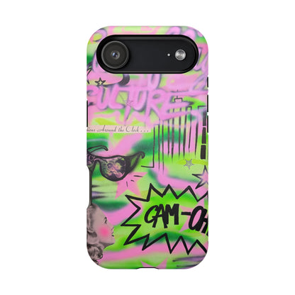 MagSafe "green camo" airbrush iPhone case
