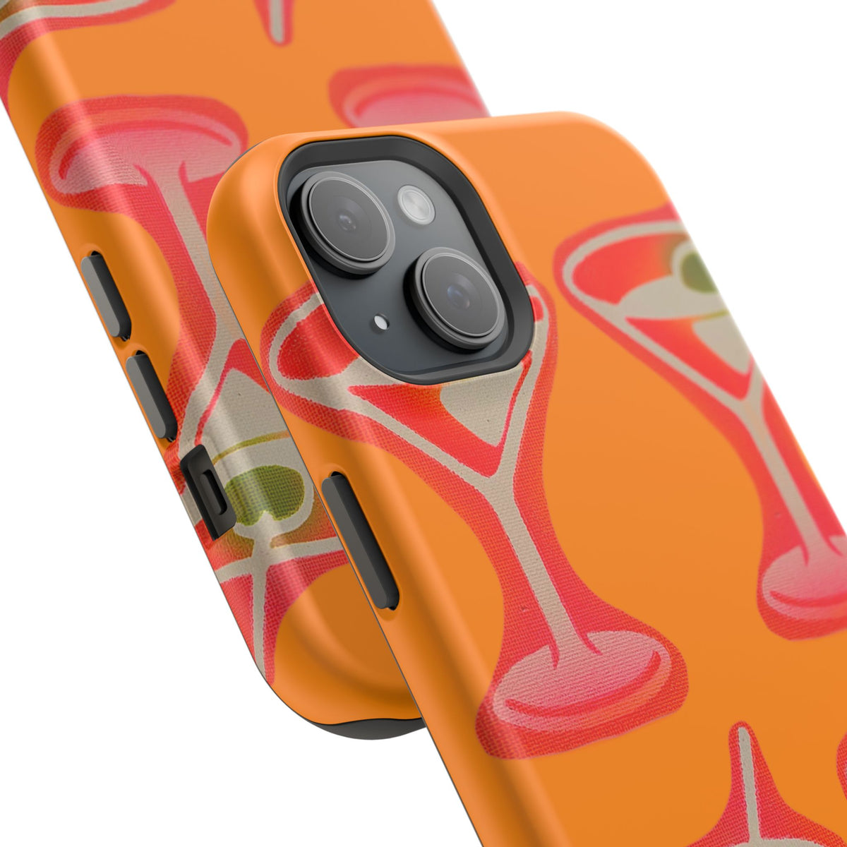 MagSafe "geschüttelt, nicht gerührt" Airbrush iPhone Hülle