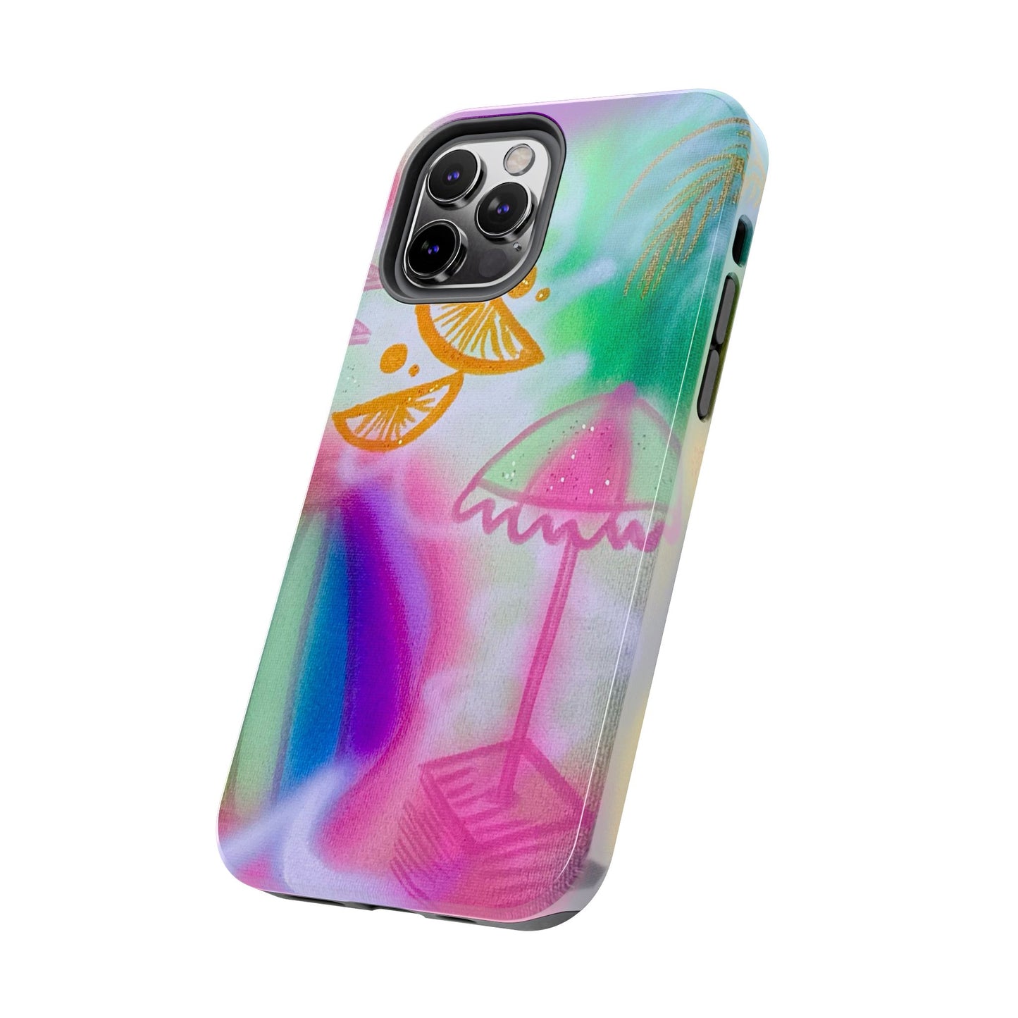 "on the beach" airbrush iPhone case