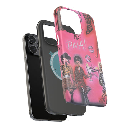 MagSafe "party diva" airbrush iPhone case