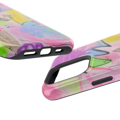 MagSafe "pastel static" airbrush iPhone case