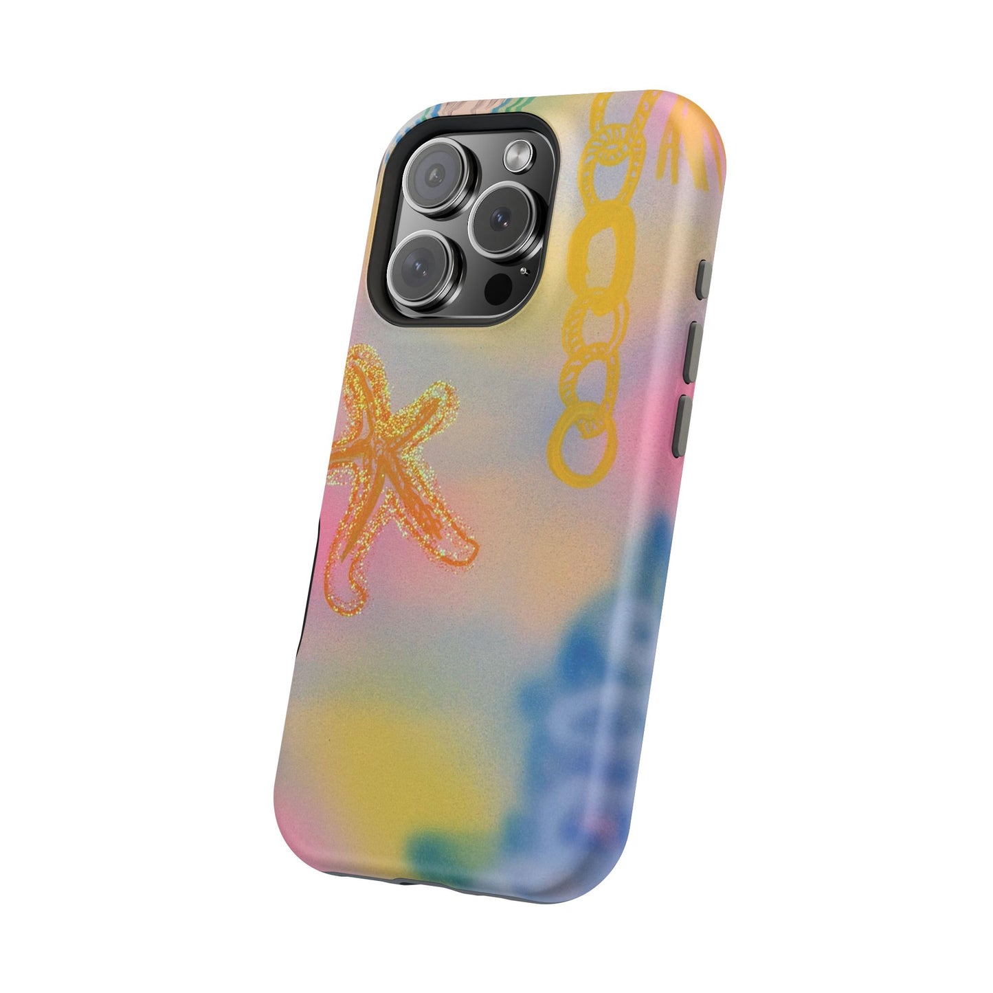 MagSafe "sweet starfish" airbrush iPhone case