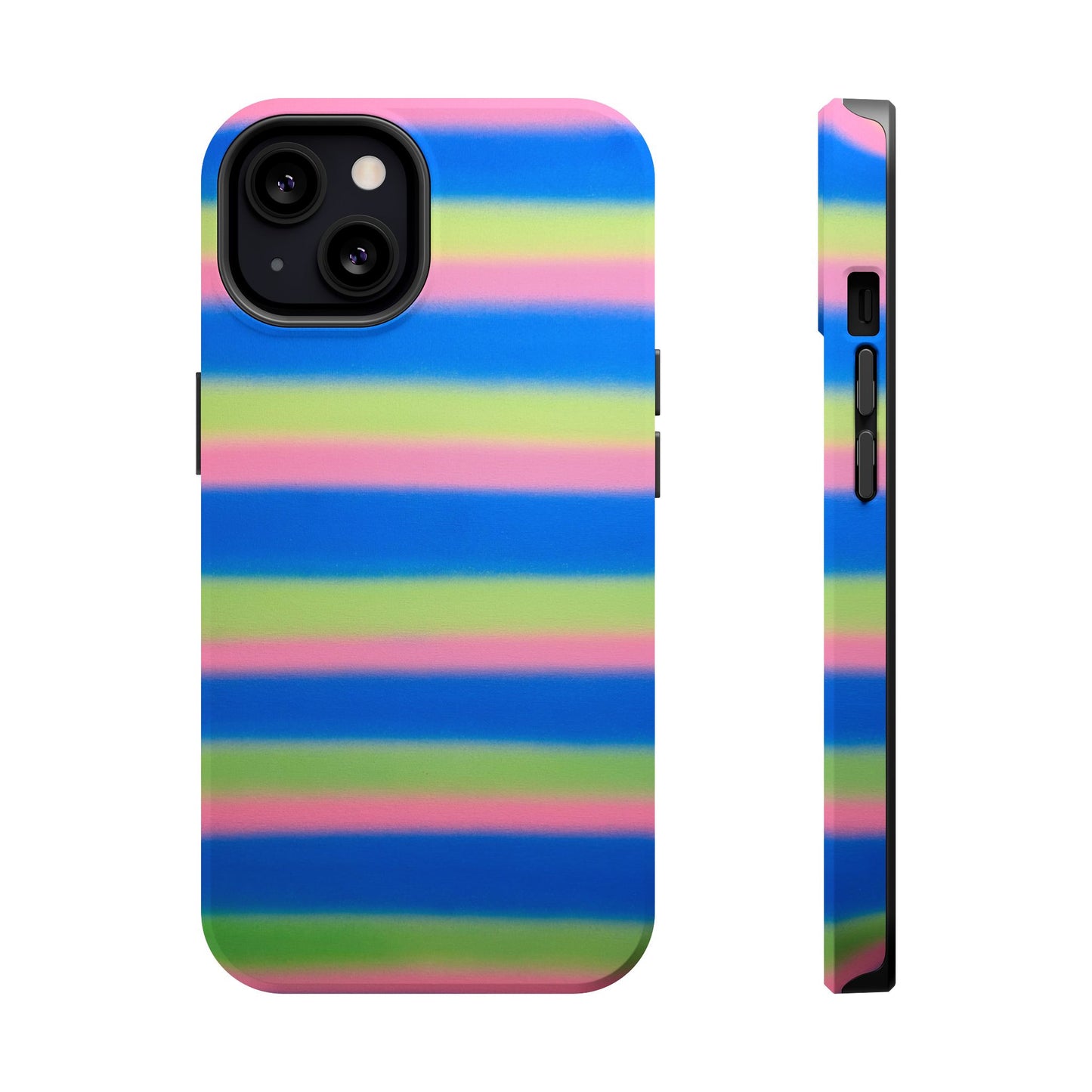 MagSafe "sherbet stripes" airbrush iPhone case