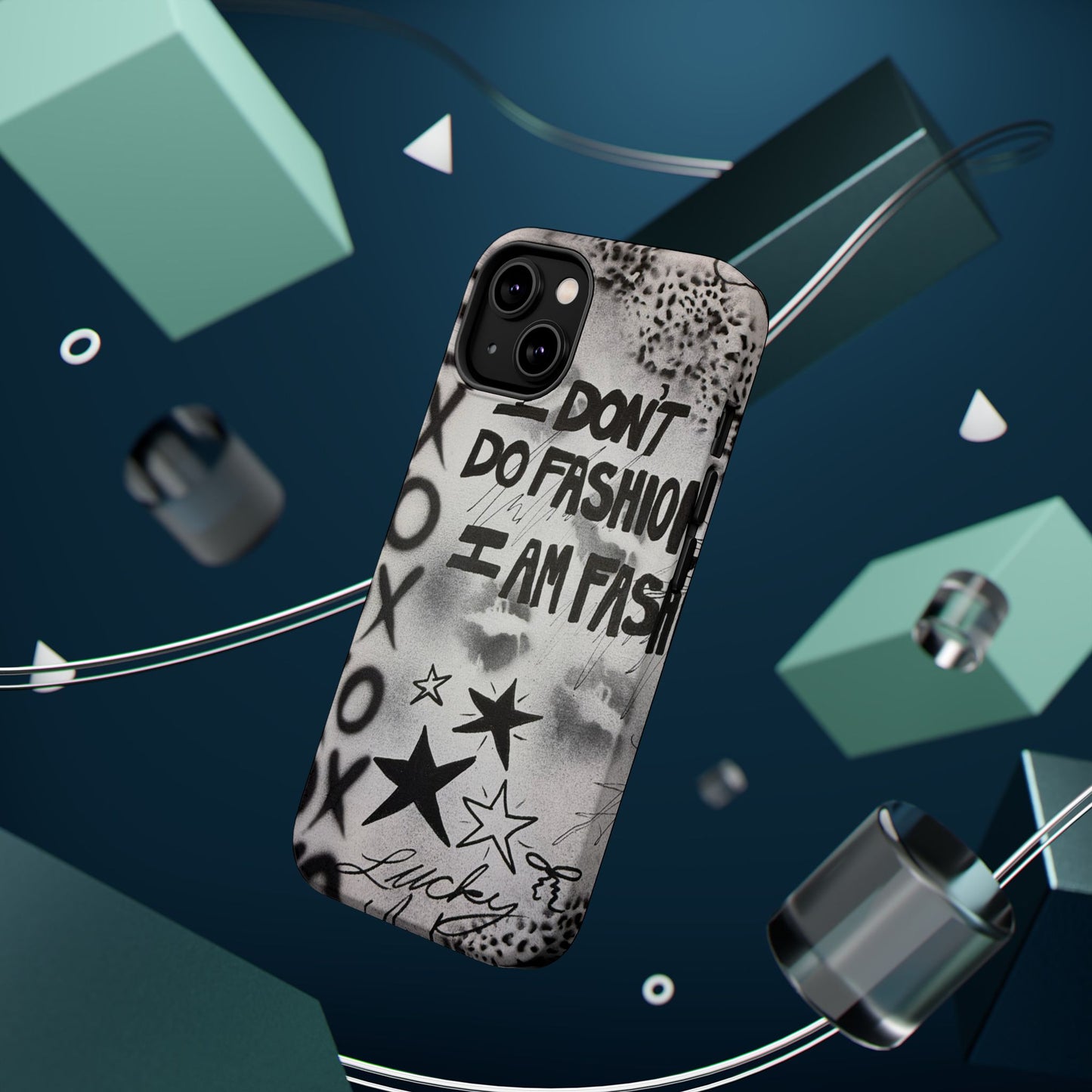 MagSafe "i am fashion" airbrush iPhone case