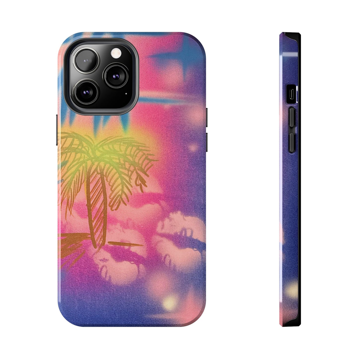 "glowy night" airbrush iPhone case