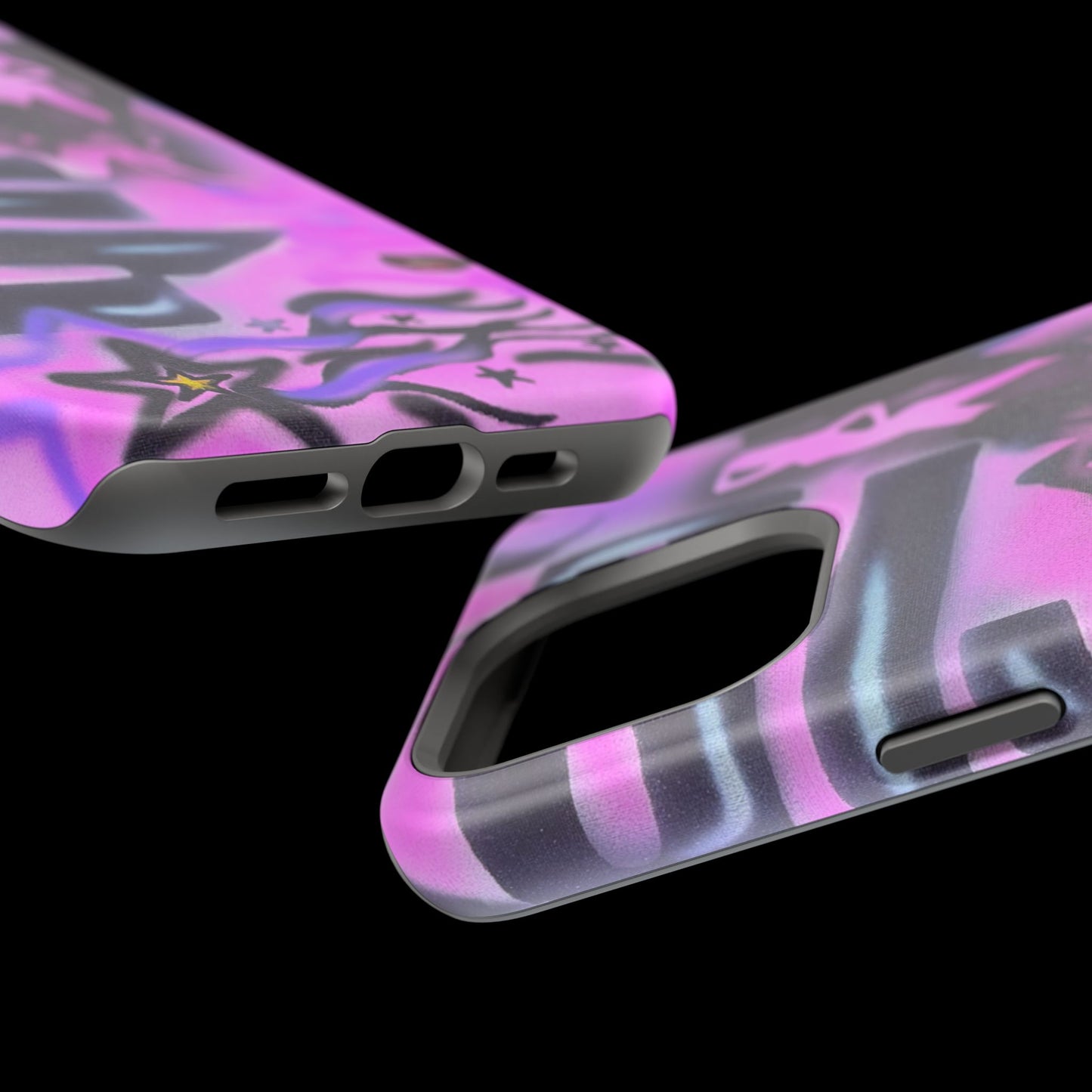 MagSafe "neon nights" airbrush iPhone case