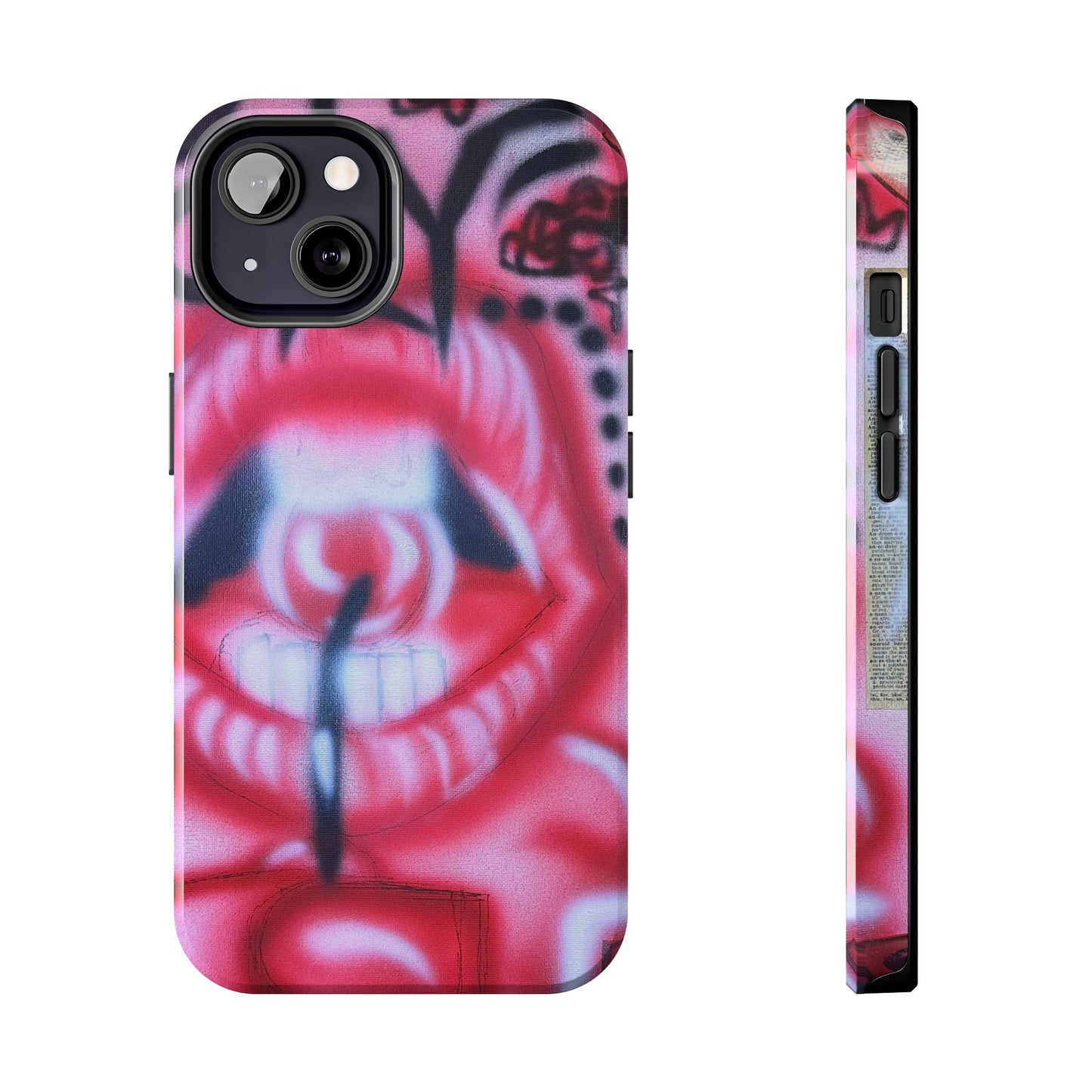 "be happy go lucky" airbrush iPhone case