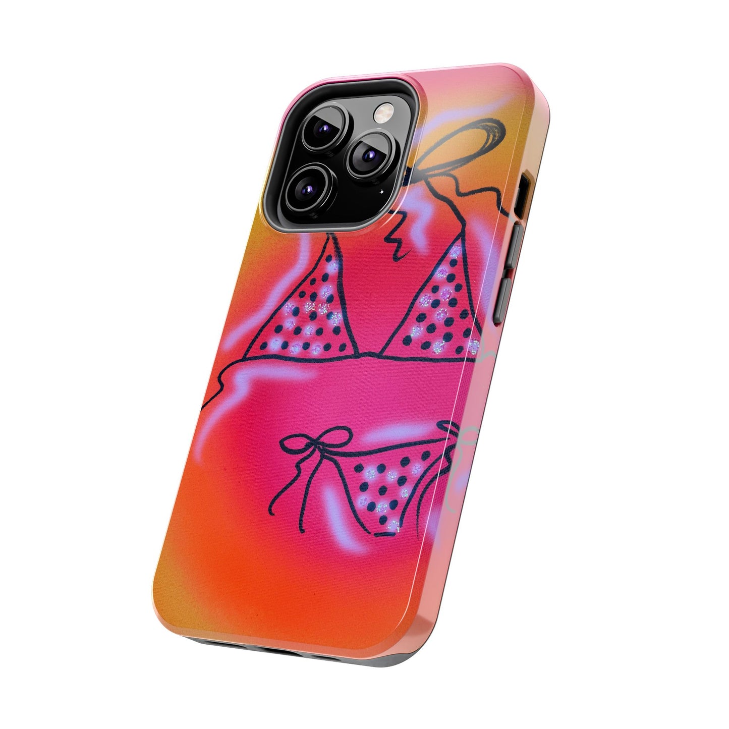 "glitter bikini" airbrush iPhone case