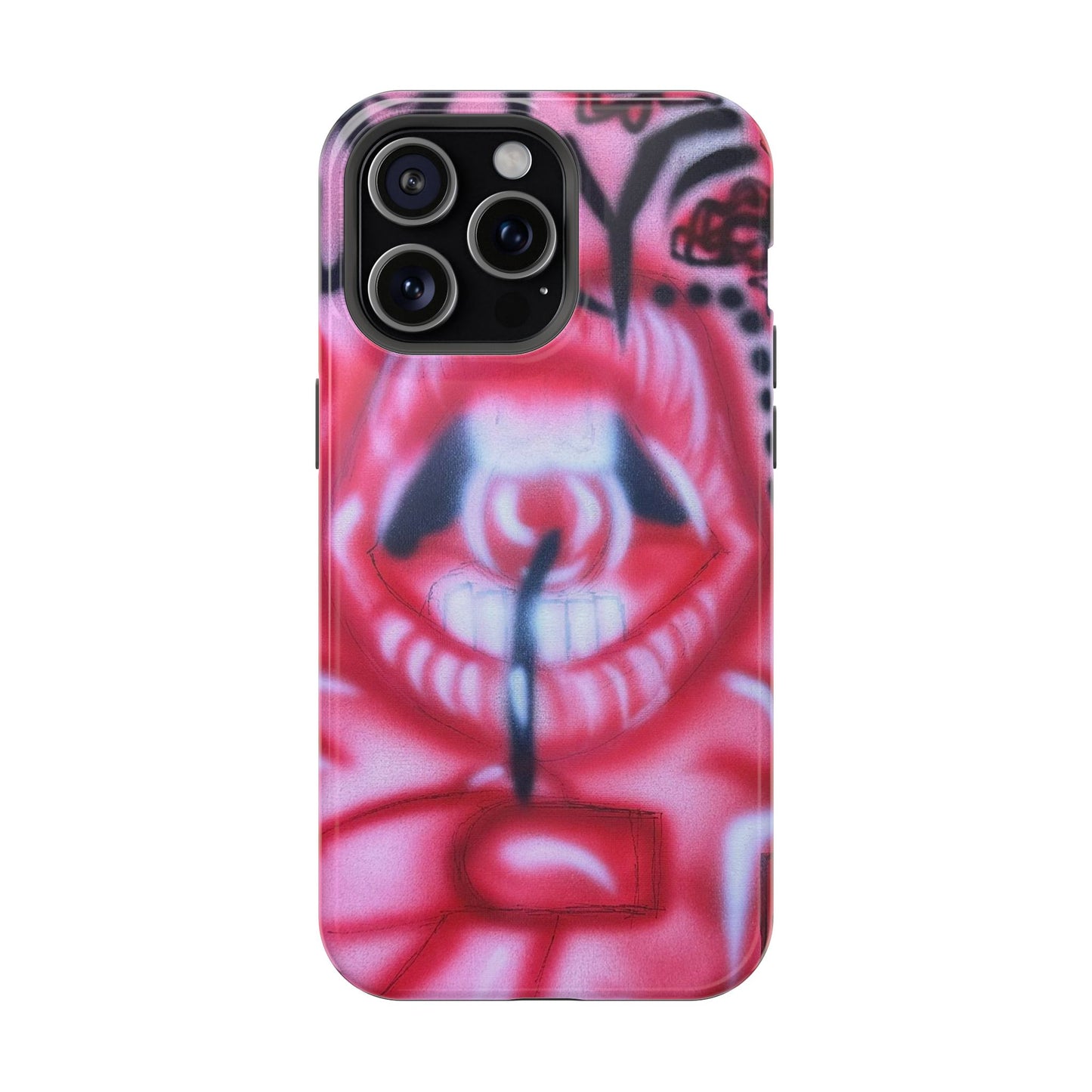 MagSafe "be happy, go lucky" Airbrush-iPhone-Hülle