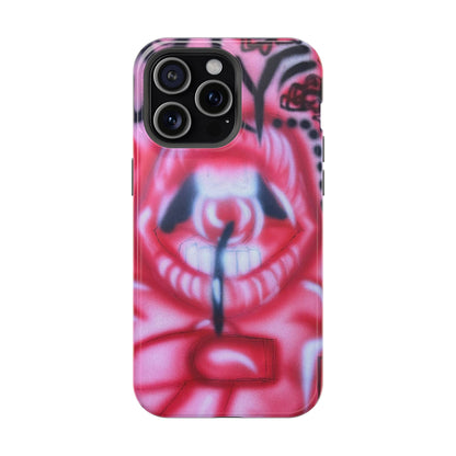 MagSafe "be happy, go lucky" Airbrush-iPhone-Hülle