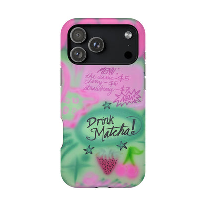 MagSafe "matcha!" airbrush iPhone case