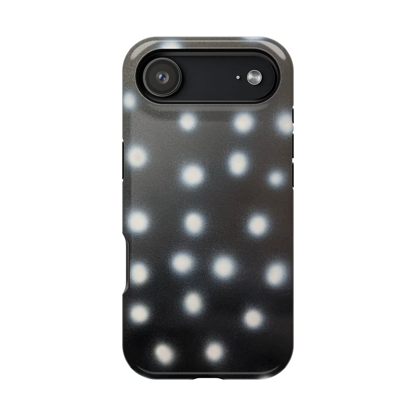 MagSafe "coconut noir polka dot" airbrush iPhone case
