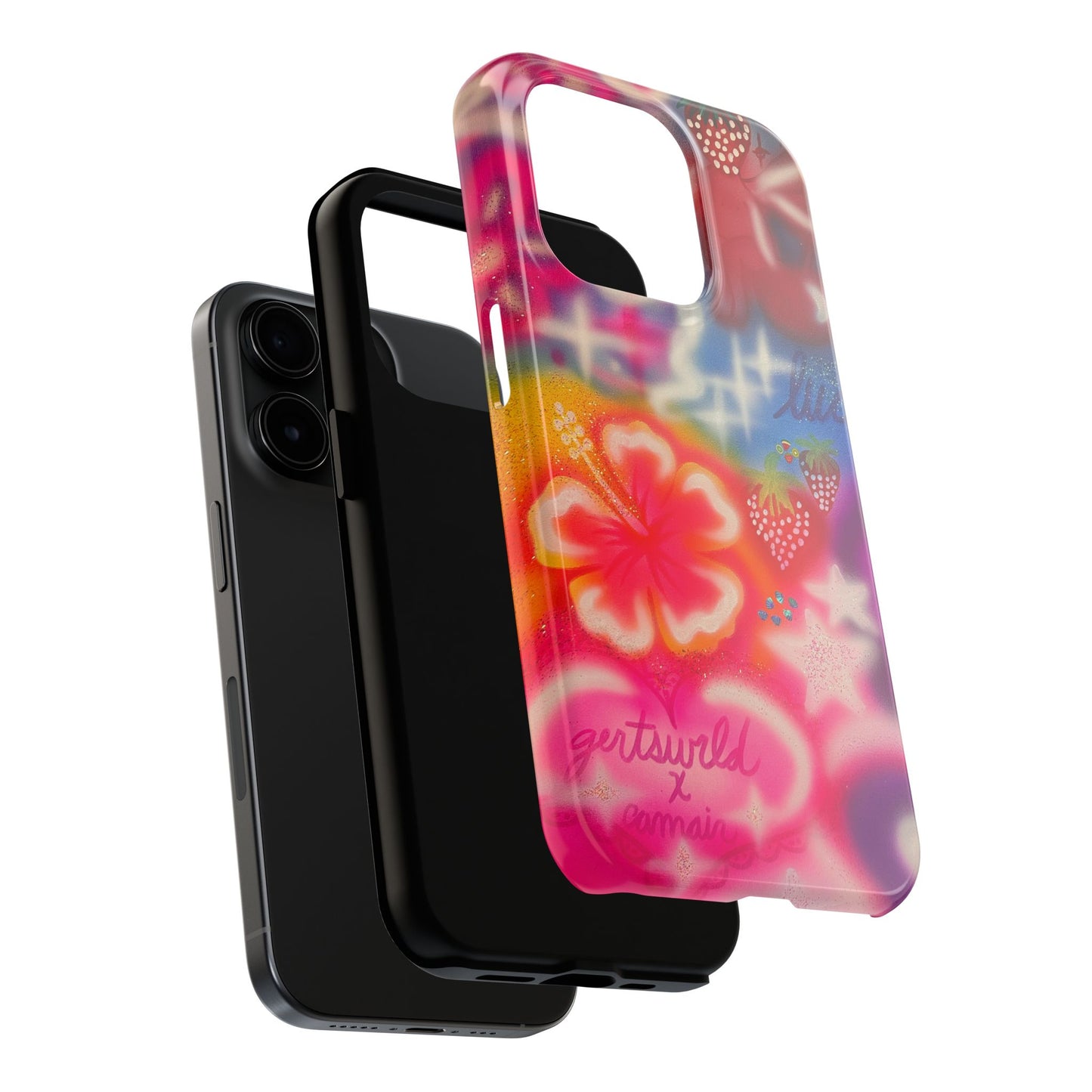 "luck and luv" airbrush iPhone case