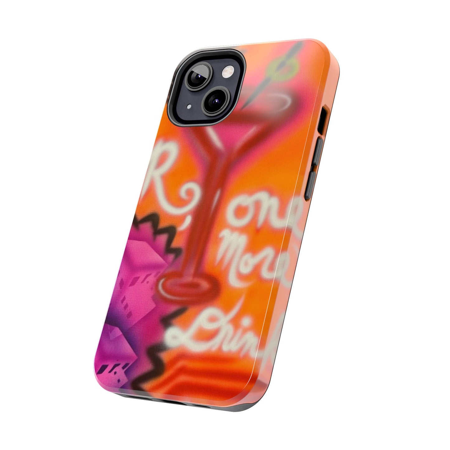 "one more drink!" airbrush iPhone case