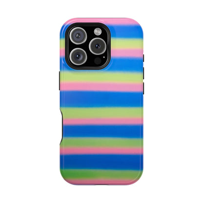 MagSafe "sherbet stripes" airbrush iPhone case