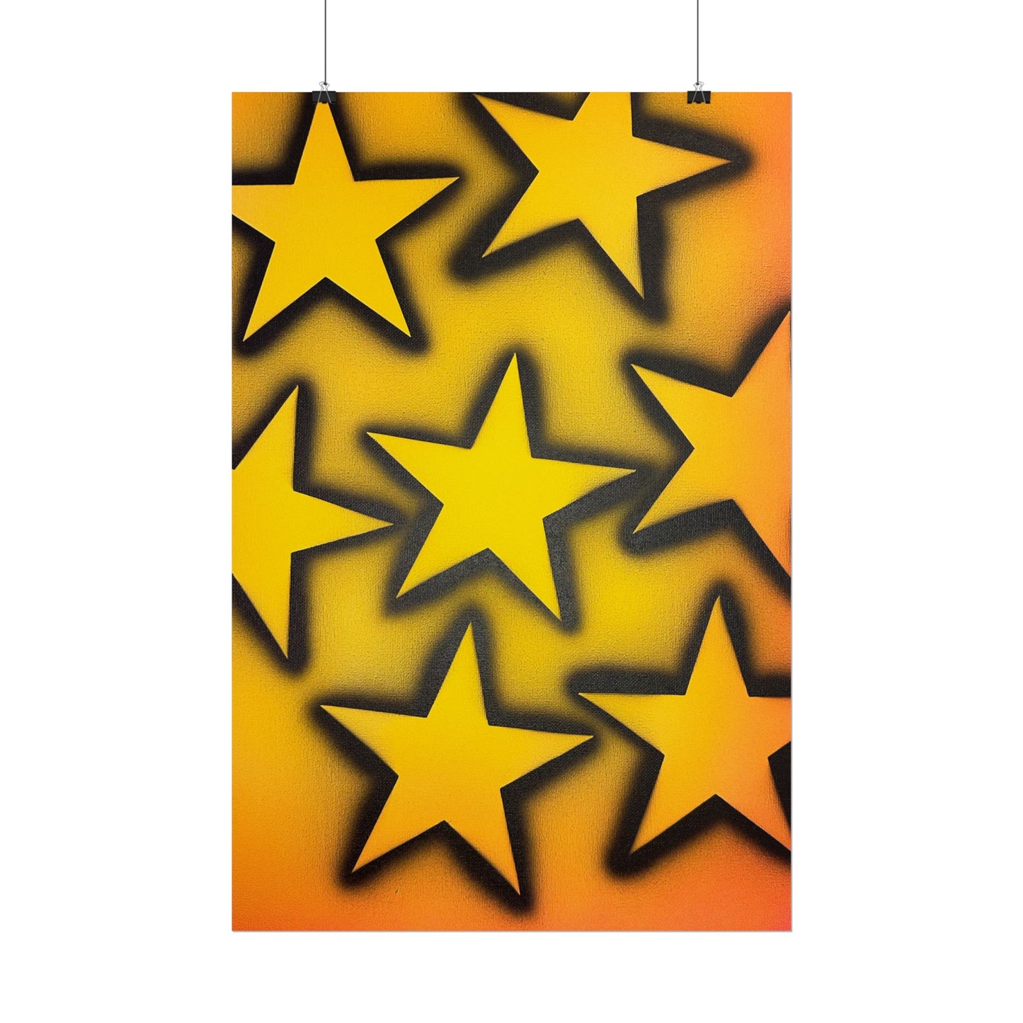 "UR A STAR!" airbrush rolled print