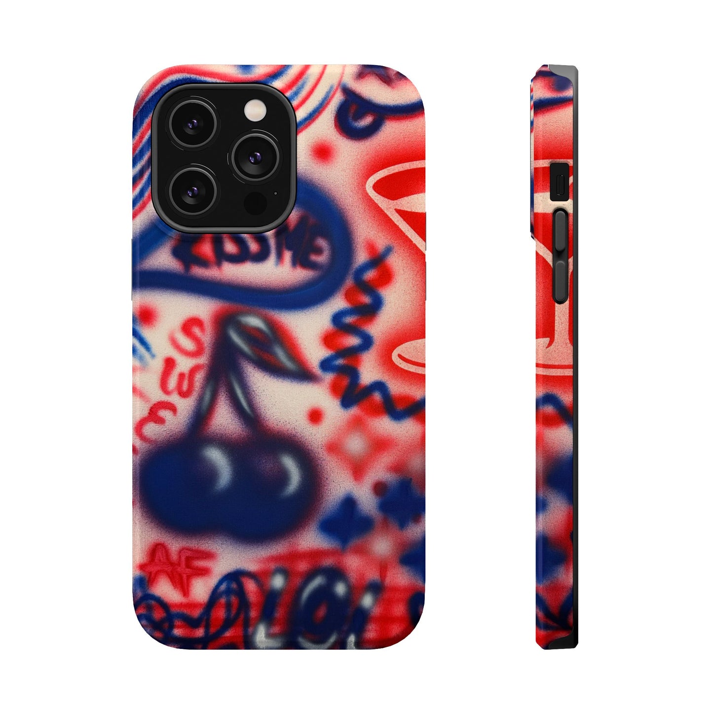 MagSafe „Kiss me“ Airbrush iPhone-Hülle