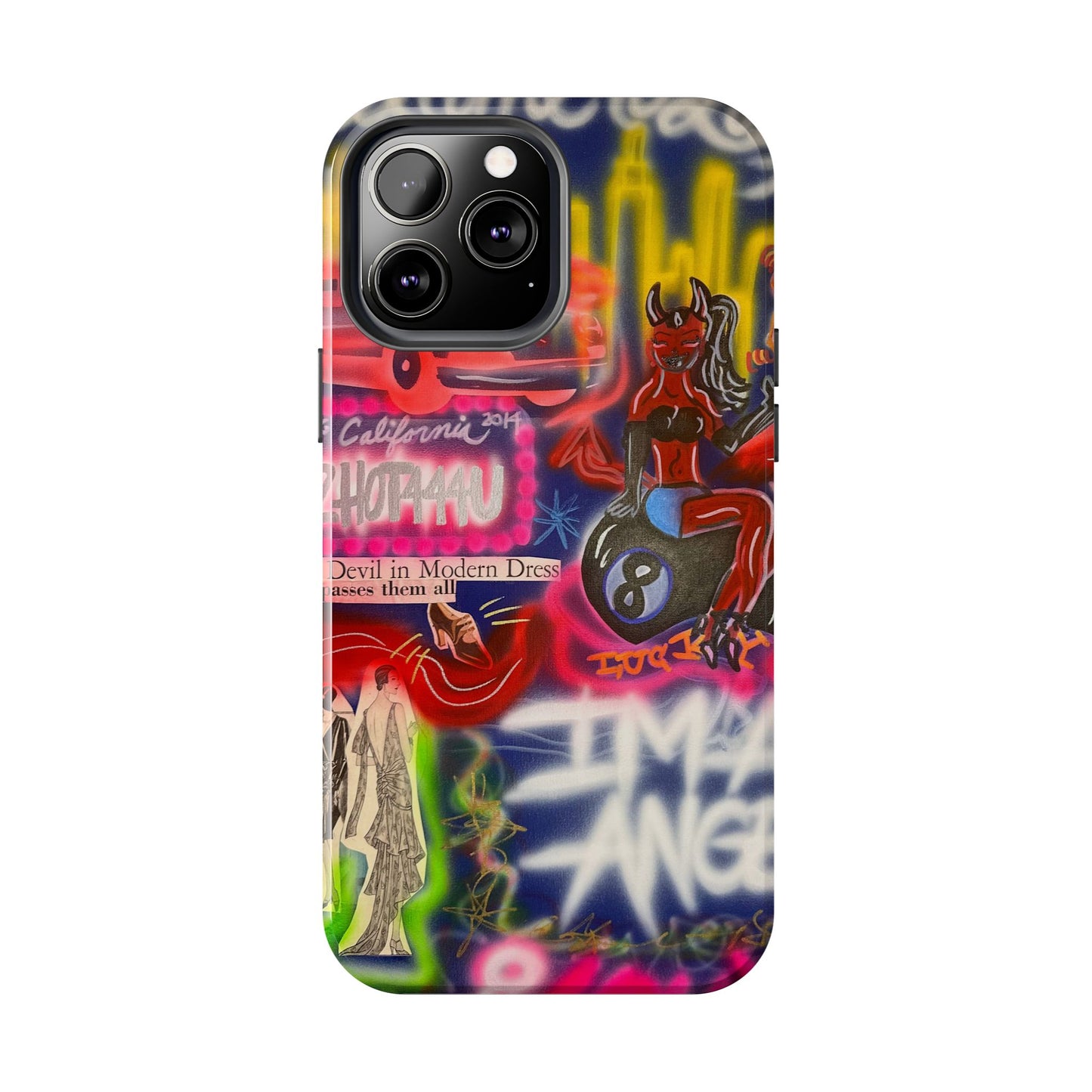 "im an angel" airbrush iPhone case