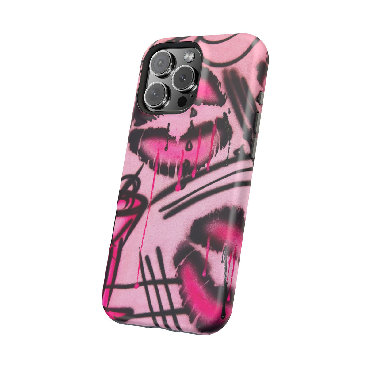 MagSafe "glossy pout" airbrush iPhone case