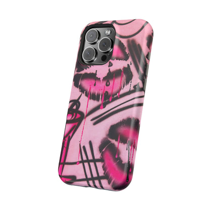 MagSafe "glossy pout" airbrush iPhone case