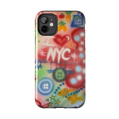 "i <3 NYC" airbrush iPhone case