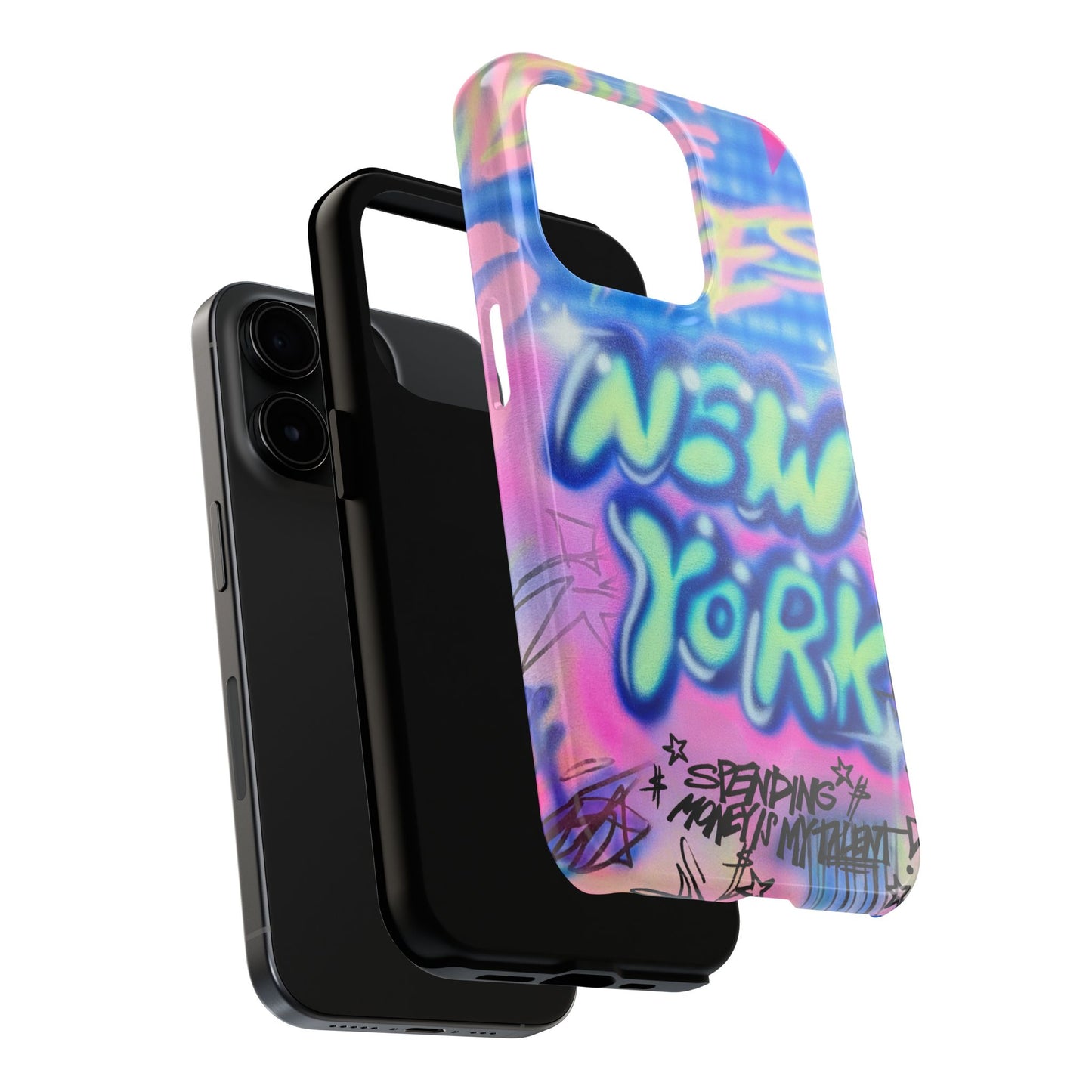 "spending money is my talent" airbrush iPhone case