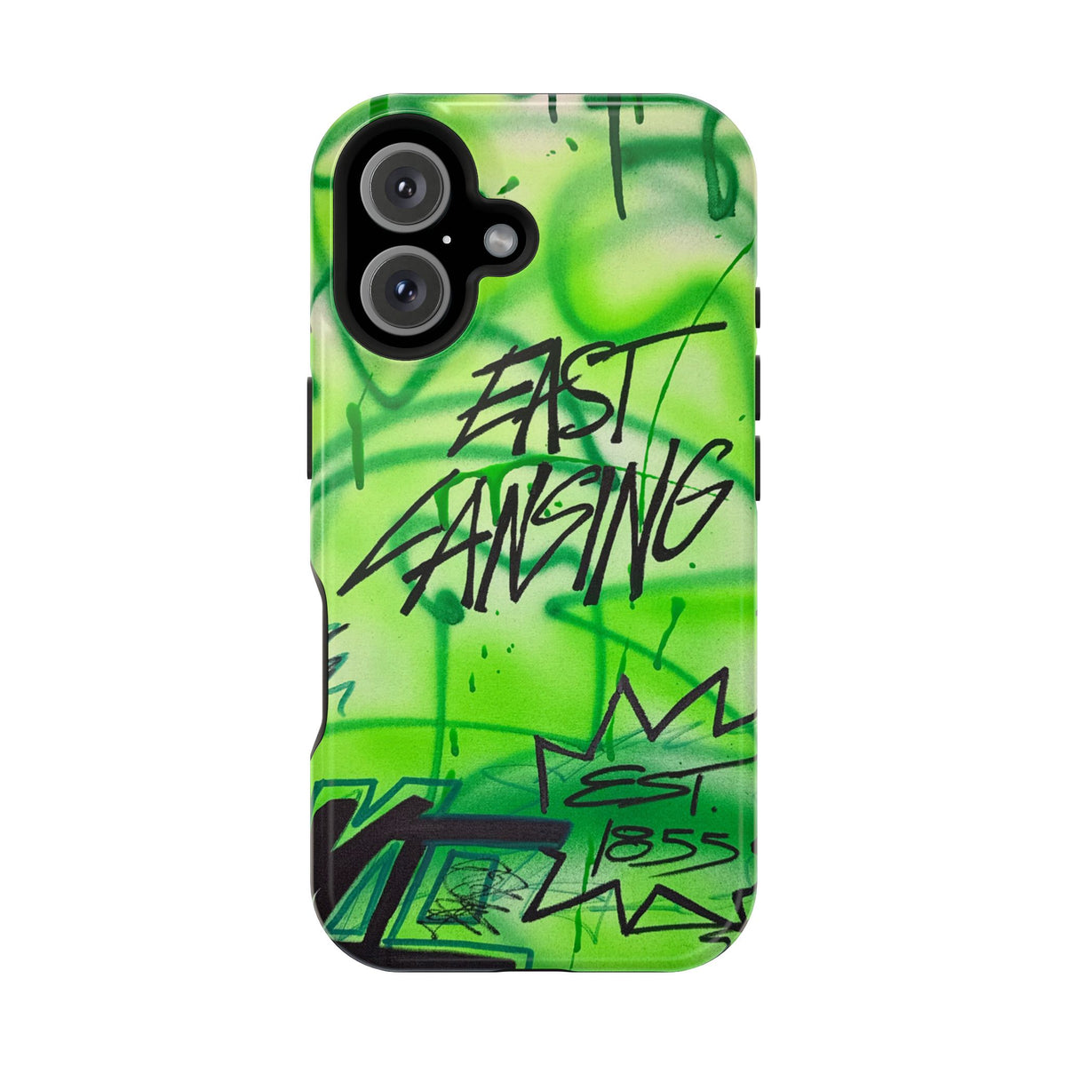 MagSafe "east lansing, mi" airbrush iPhone case