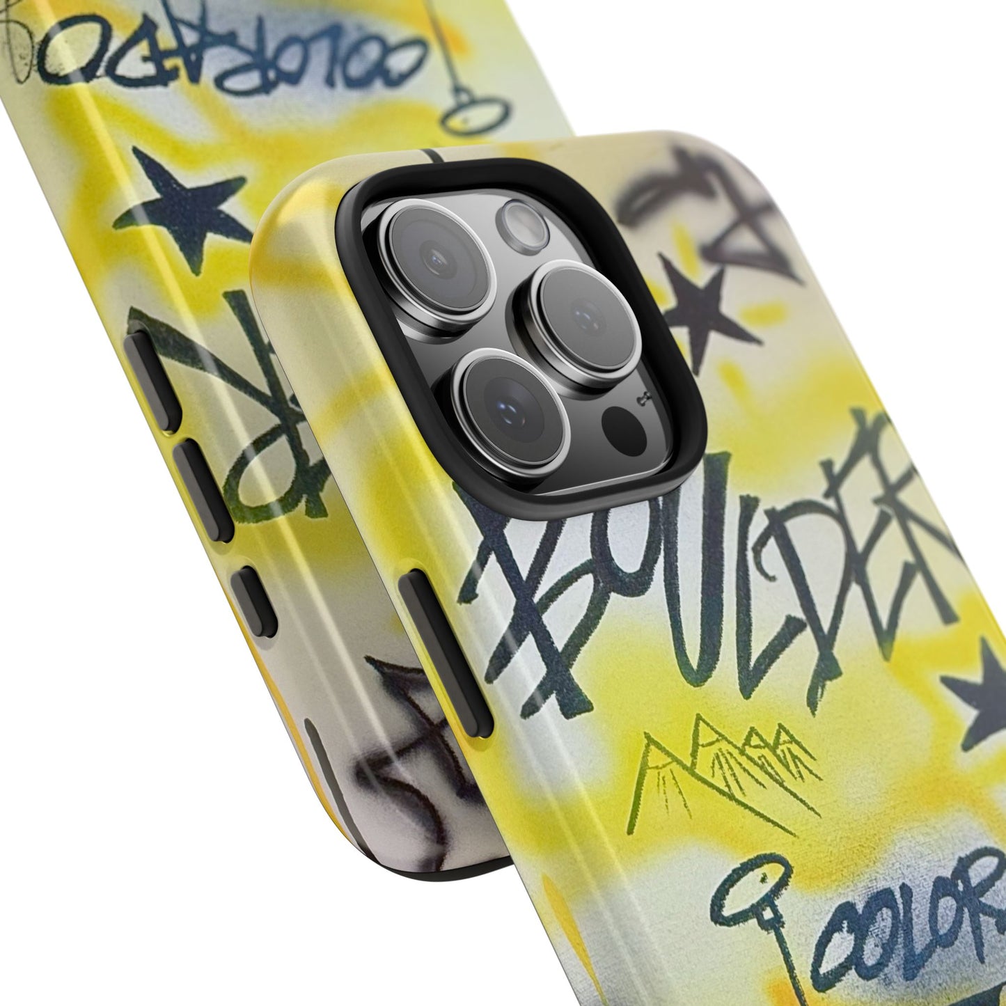 "boulder" airbrush iPhone case