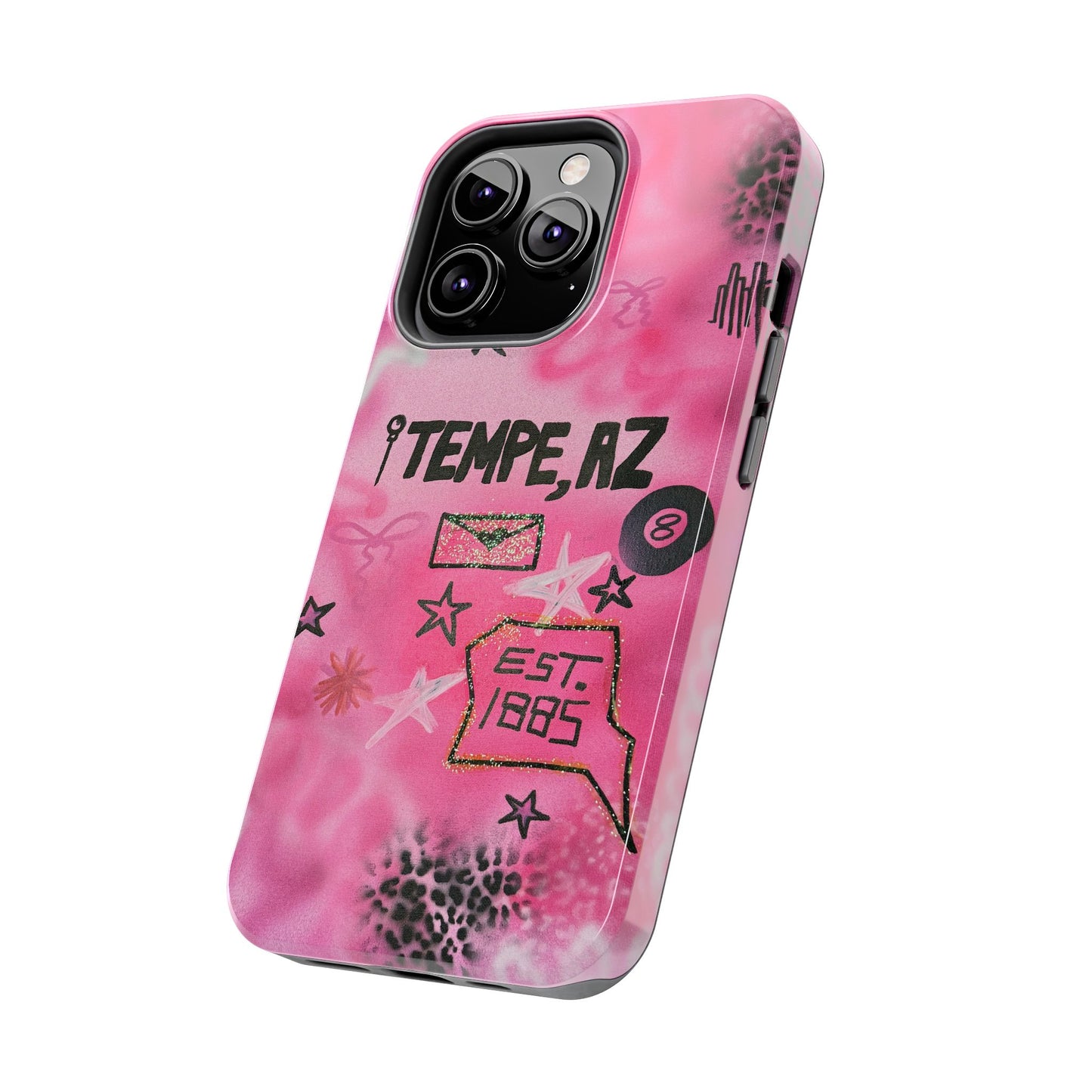 "tempe, az pt. 2" airbrush iPhone case