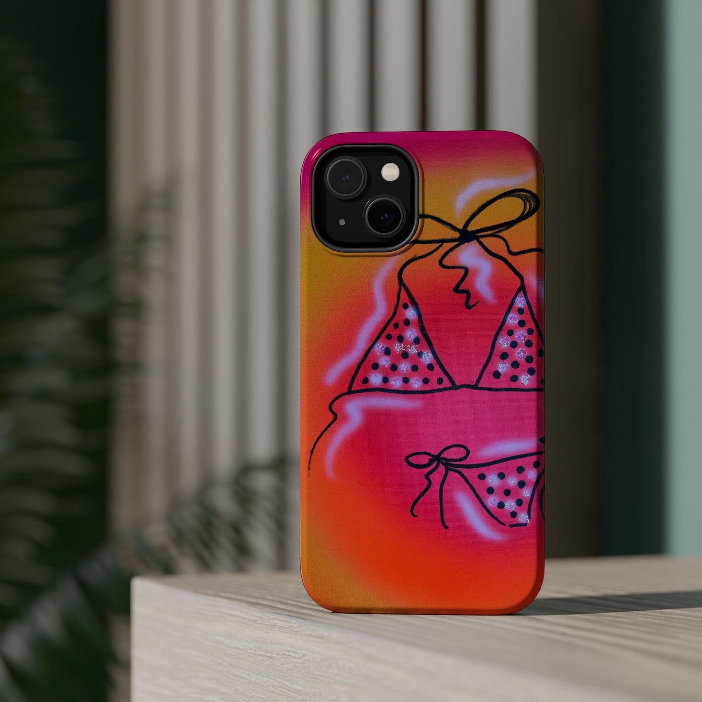 MagSafe "glitter bikini" airbrush iPhone case