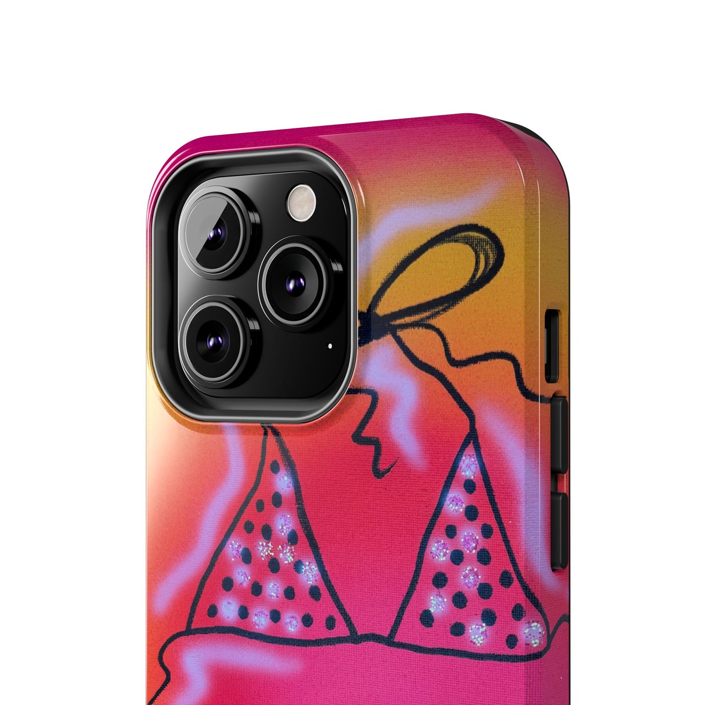 "glitter bikini" airbrush iPhone case