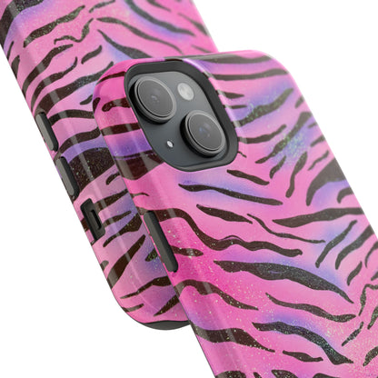 MagSafe "glitter zebra" airbrush iPhone case