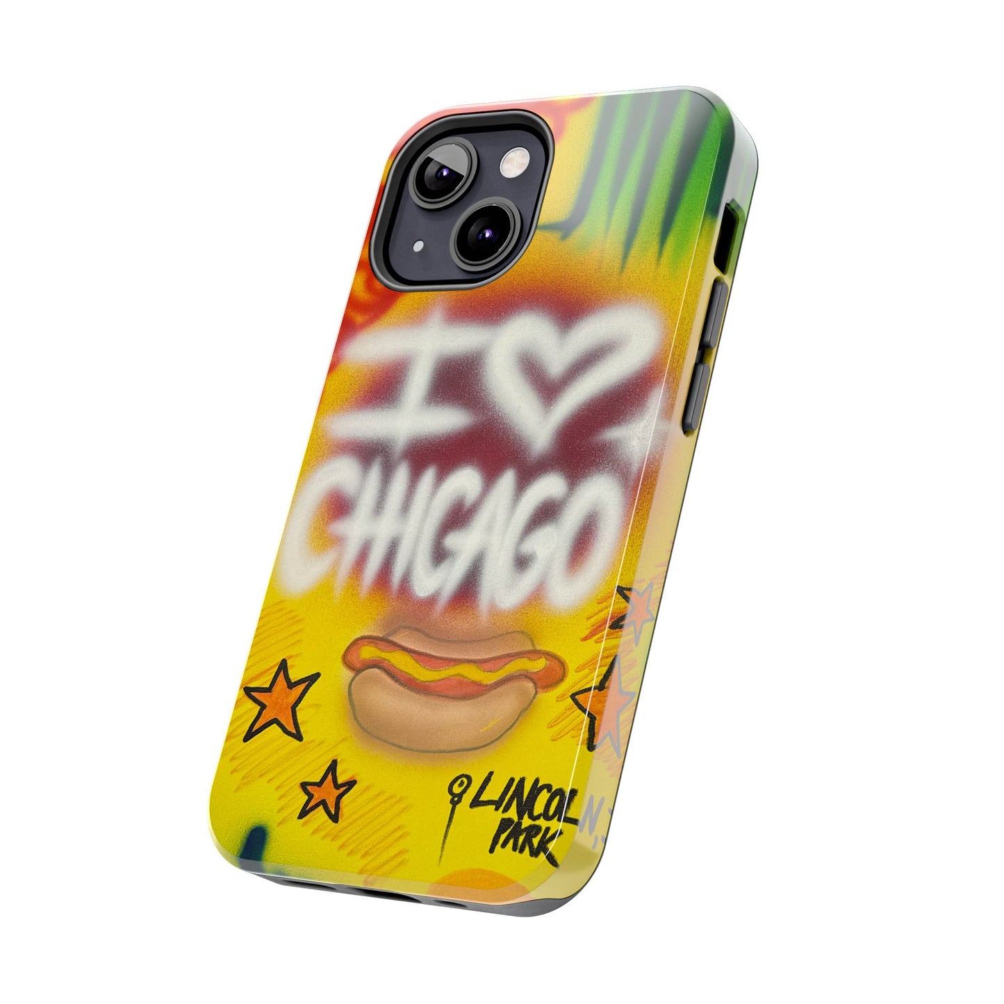 "chicago" airbrush iPhone case