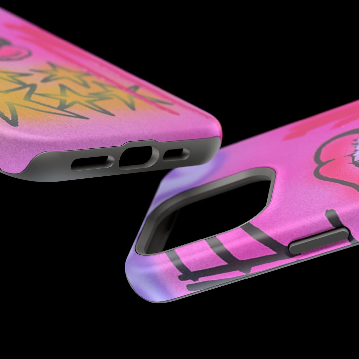 MagSafe "star drip" airbrush iPhone case
