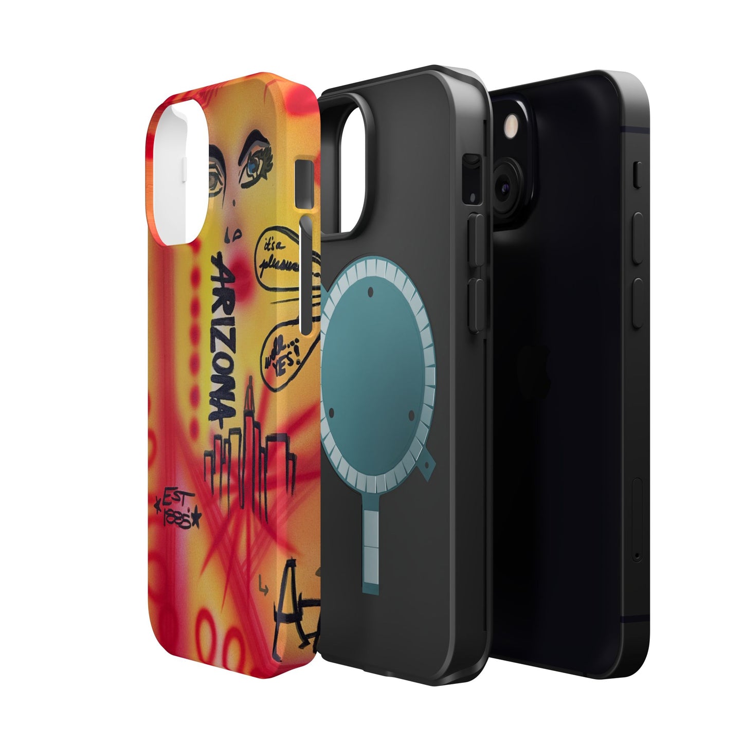 MagSafe "tempe, az" airbrush iPhone case