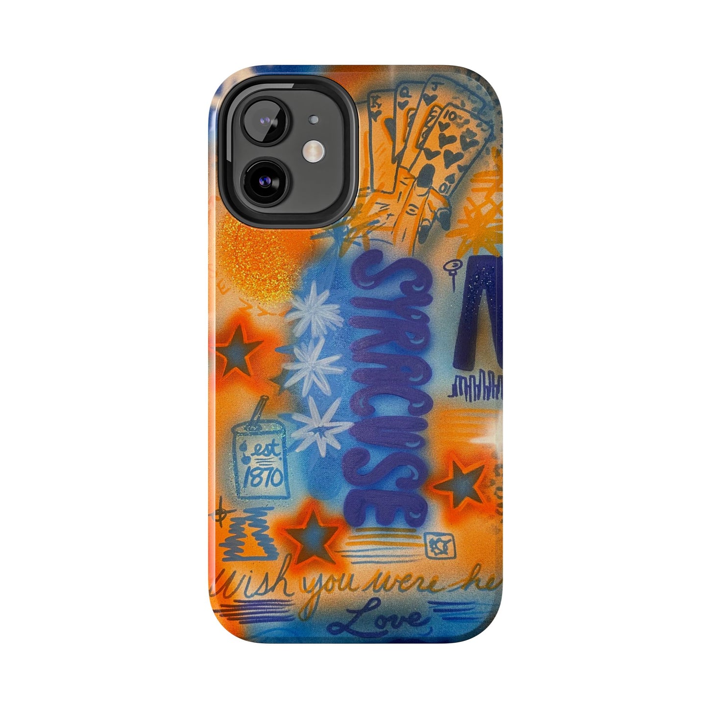"syracuse" airbrush iPhone case